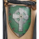 中世騎士の楯 十字架の彫り物 ケルトの戦士 盾 壁彫刻 彫像/ Celtic Warriors(輸入品)