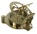 セール！即納！3インチ サンデル・コンパス(羅針盤) - ソリッド・ブラス・サンダイヤル/ Sundial Compass - Solid Brass Sun Dial（輸入品）