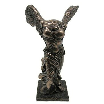 サモトラケのニケ/ギリシャ女神彫像/ブロンズ風彫刻 ヘレニズム期 翼のはえた勝利の女神 エーゲ海 ルーブル美術館（輸入品）