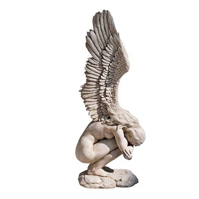 思い出と償いの、うずくまる天使彫像彫刻輸入品/RemembranceandRedemptionAngelSculpture:Medium(輸入品