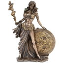 北欧神話の女神 フリッグ ブロンズ風仕上げ 彫像 高さ;約24cm / Bronze Finished Frigga Norse Goddess Norse M...