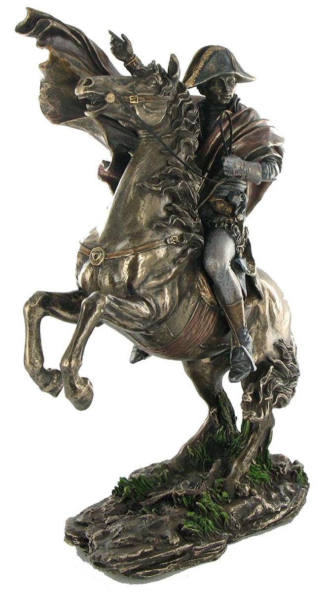 ナポレオン・ボナパルト彫像(馬上像)サン・ベルナール峠を越えるナポレオン・ボナパルト/NapoleonBonaparteStatueSculpture(輸入品