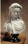 (花嫁）ラファエロ・モンティ作 花嫁胸像 ベールを被った美しい女性 花嫁胸像 彫刻 彫像 ヴェールを被ったウェスタ神 贈り物（輸入品）