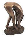 |[Y̏ ̒ ZNV[ uY / Bronzed Finish Nude Woman Bent Over Pose Statue Erotic Art(Ai