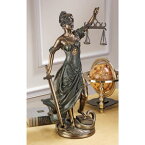 正義の女神テミス彫像；法律の正義を象徴する彫像、ブロンズ風キャスト彫刻 弁護士 司法書士 裁判所 司法修習生 法学学士/プレゼント贈り物（輸入品）