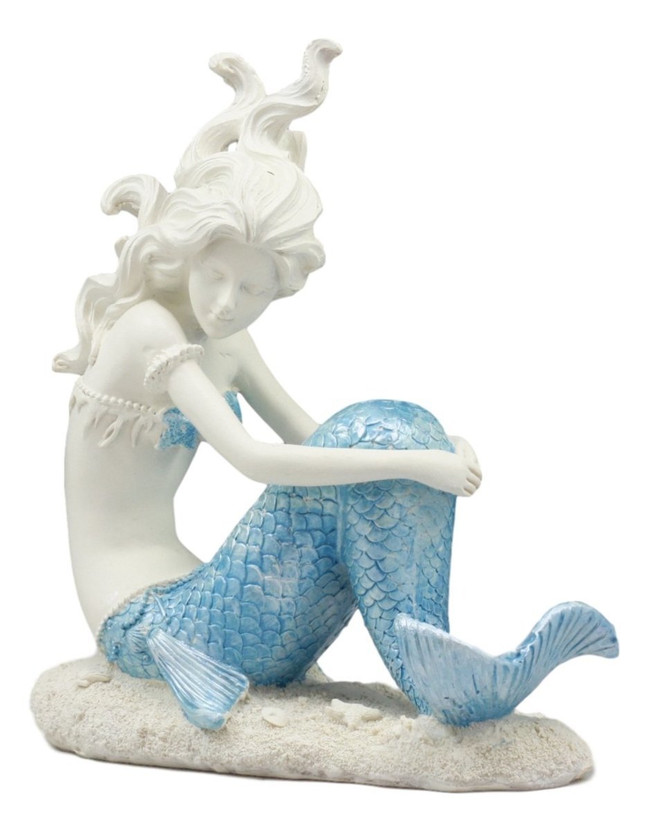 美しい海、アトランティスの女神、海の下海底で休む、マーメイド（人魚）の置物彫刻 装飾彫像 リトルマーメイド アリエル ポセイドン 大洋 水族館（輸入品）
