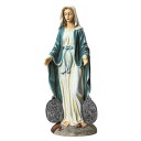 奇跡のメダイを携えた、聖母マリア 彫刻 神聖なガーデン彫像 高さ 約56cm/ カトリック教会 庭園 祭壇 福音 プレゼント贈り物(輸入品)