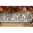 レリーフ 壁彫刻 天使の秋のワイン収穫祭 イタリア アンティーク工芸彫像/ Wine Harvest Wall Sculpture （輸入品）