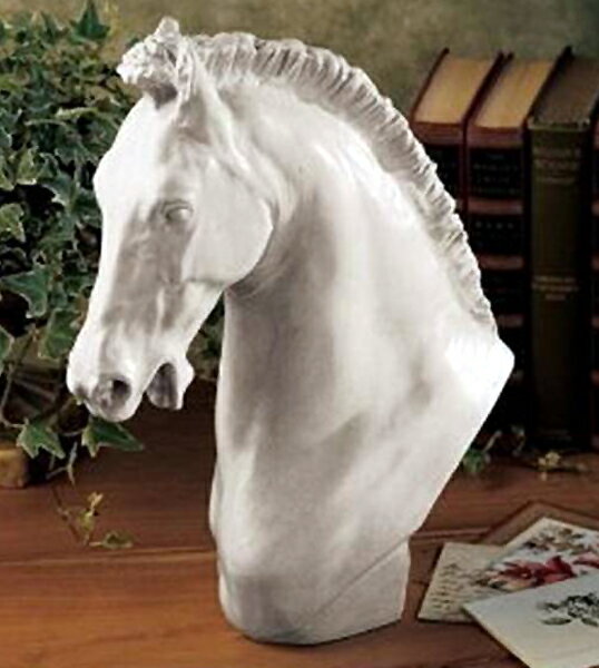 トゥーリーノ（トリノ）の 馬の頭部 彫刻（彫像）18世紀イタリア彫刻 ニーチェの馬 ガエターノ・モンティ作 アート美術品 贈り物 牧場 競馬（輸入品