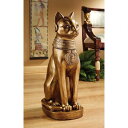 古代エジプト 黄金色のバステト神 彫像 彫刻/ 黄金猫 ブバスティスの女主 猫の女神 病気や悪霊から守護する女神 多産のシンボル（輸入品）