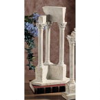 ローマ様式建築の石柱（円柱）神殿 コリント式 柱装飾彫像 彫刻/ Roman Forum Columns（輸入品）