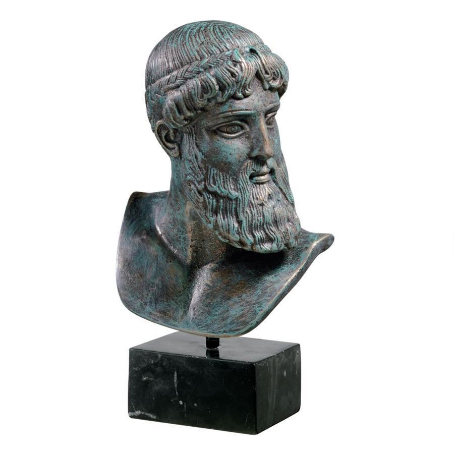 お1人様1点限り セール 特別価格 アルテミスの海神 ポセイドン胸像 彫像 置物 古代ギリシャ アテネ オリュンポス十二神 大洋 マーメイド 輸入品 予約販売品 Standeletrico Pt