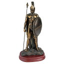 伝説のスパルタ戦士の彫刻 ブロンズ風 彫像 古代ギリシャ ペルシャ戦争 ペロポネソス半島 レオニダス 300(輸入品)