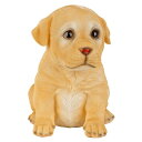 ラブラドールレトリーバーの子犬彫像 パートナー・コレクション・ドッグ彫像 彫刻置物/ガーデン(輸入品)