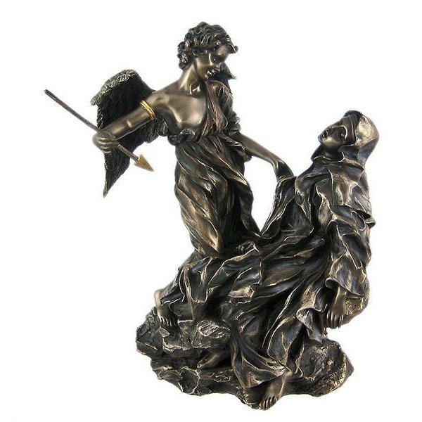 ベルニーニ作 聖テレジアの法悦 ブロンズ風キャスト彫像 バロック芸術の巨匠 芸術の奇跡 イタリア(輸入品