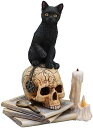 アーティスト;リサ・パーカー作/セーラムの精霊 黒猫置物彫像 高さ 約16.5cm彫刻(輸入品)
