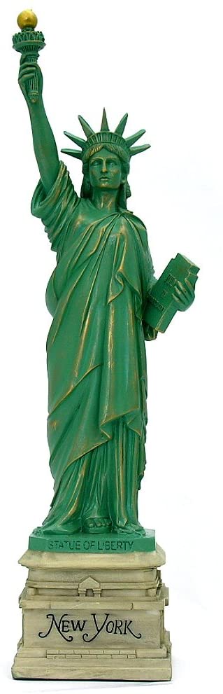 自由の女神 彫像 高さ 約37.5cm ニューヨーク遺産レプリカ 彫刻：アメリカ合独立100周年 リバティ島 マリアンヌ 自由…