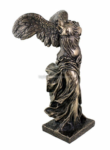 セール！即納！高さ 約33cmサモトラケのニケ彫像 ブロンズ風彫刻 ルーブル美術館の至宝！勝利の女神（輸入品