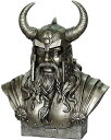 北欧神話の主神にして戦争と死の神 オーディン 胸像 フィギュア彫像 彫刻 高さ約30cm ルーン文字 全知全能の神 魔術と狡知の神/ 11.75 Inch Ki...
