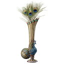 孔雀の花瓶 デザイン インテリア装飾品 置物 彫像 ピーコック アール・ヌーヴォー インテリア装飾 カフェ パブ 贈り物 プレゼント (輸入品