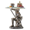 戦いに値する騎士の彫刻台座 ガラス・トップ テーブル 彫像 彫刻/ ゲームオブスローンズ 騎兵 中世 ドラゴン プレゼント 贈り物 （輸入品）