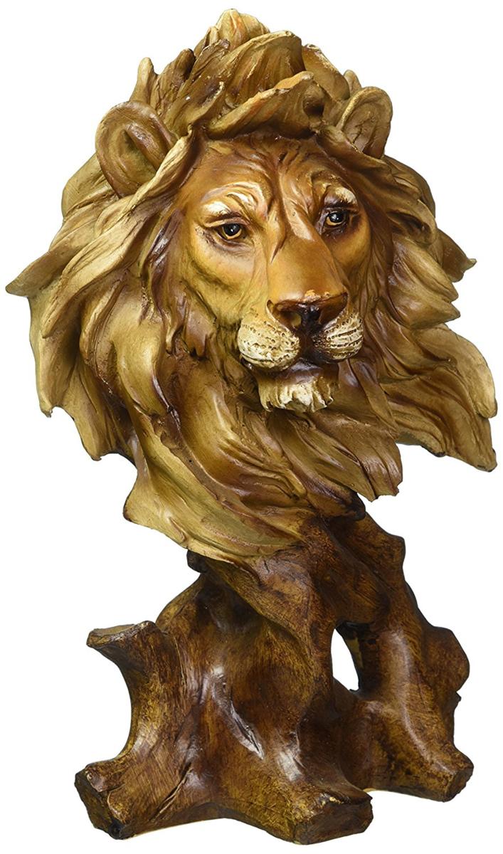 ライオンの胸像 彫像 置物 彫刻 / 百獣の王 社長室 貴賓室 VIPルーム 権威の象徴 応援 獅子座 誕生祝い 記念品 プレゼント贈り物 輸入品