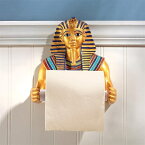 デザイン・トスカノ製 古代エジプト ツタンカーメン王のトイレットペーパーロール ホルダー浴室の壁の装飾、多色 彫像 彫刻 宝飾 ファッションホテル（輸入品