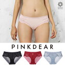 メール便可/ピンクディア(PINK DEAR) ドーリー メッシュ レース ショーツ デイリー パンツ 締め付けない レーシー 透け感 スケスケ 透け透け