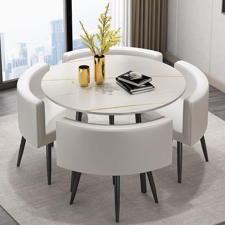 4/10まで最大25%お値引き!条件は要問い合わせ!~円形モダンダイニングテーブルセット YA-TABLE2日本人スタッフが検品・メンテナンスを行います!