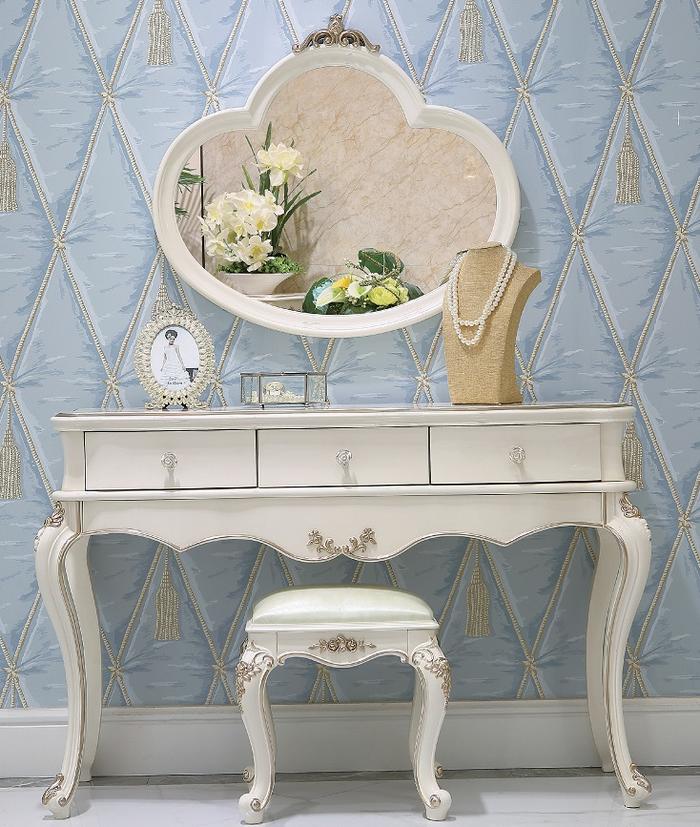 ブラックフライデー！最大25％お値引き！条件は要問い合わせ！~姫系ロココ調ドレッサー＆スツール KT-6..