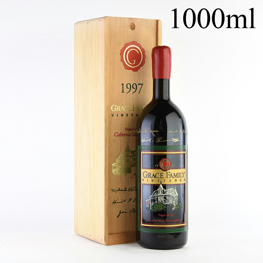 グレース ファミリー カベルネ ソーヴィニヨン 1997 1000ml 木箱入り ハイディ・バレット サイン入り グレイス Grace Family Cabernet Sauvignon アメリカ カリフォルニア 赤ワイン