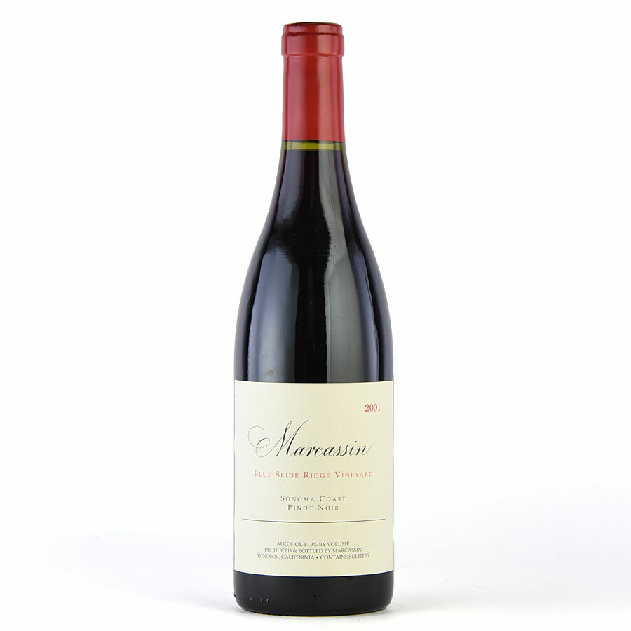 マーカッシン ピノ ノワール ブルー スライド リッジ 2001 マーカッサン ピノノワール Marcassin Pinot Noir Blue Slide Ridge Vineyard アメリカ カリフォルニア 赤ワイン