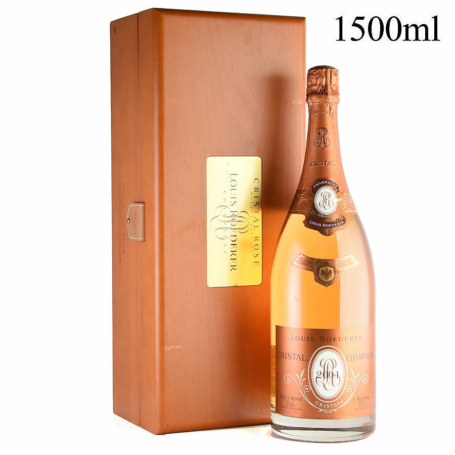 ルイ ロデレール クリスタル ロゼ 2004 マグナム 1500ml 木箱入り ルイロデレール ルイ・ロデレール シャンパン シャンパーニュ
