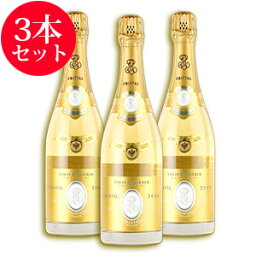 2008 ルイ・ロデレールクリスタル 3本セット【ワインセット】フランス / シャンパーニュ / 発泡系・シャンパン