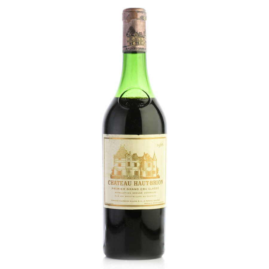 シャトー オー ブリオン 1966 液面低め ラベル不良 オーブリオン Chateau Haut-Brion フランス ボルドー 赤ワイン