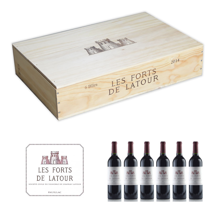 レ フォール ド ラトゥール 2014 1ケース 6本 オリジナル木箱入り シャトー ラトゥール Chateau Latour Les Forts de Latour フランス ボルドー 赤ワイン