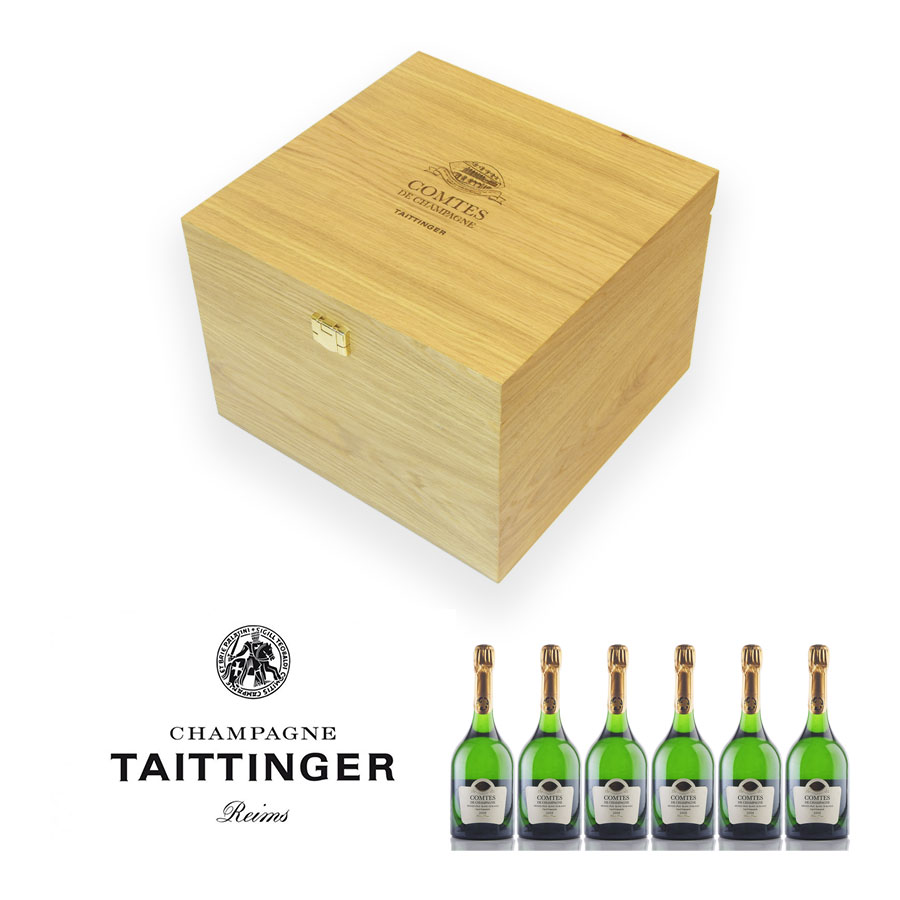 テタンジェ コント ド シャンパーニュ ブラン ド ブラン 2008 1ケース 6本 オリジナル木箱入り ブランドブラン Taittinger Comtes de Champagne Blanc de Blancs フランス シャンパン シャンパーニュ