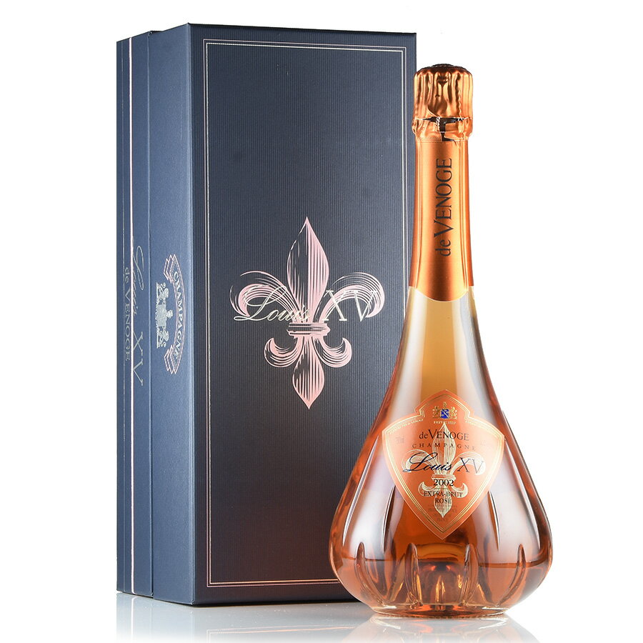 ドゥ ヴノージュ ルイ15世 ロゼ 2002 ギフトボックス キャンズ de Venoge Louis XV Rose フランス シャンパン シャンパーニュ[のこり1本]【特別価格】