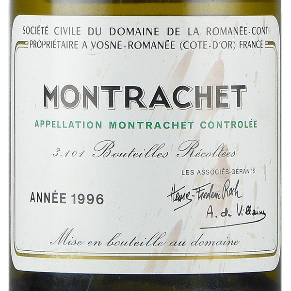 ���ޥͥ���ƥ� ����å��� 1996 ��٥����� �ɥ᡼�� �� �� ���ޥ� ����ƥ� DRC Montrachet �ե�� �֥르���˥� ��磻��[�Τ���1��]