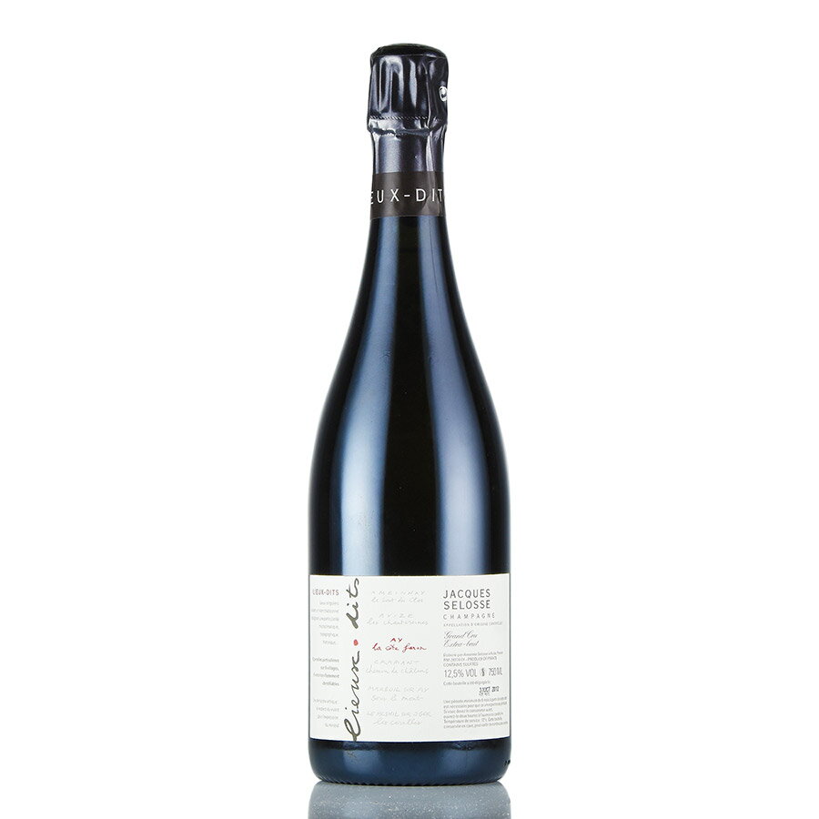 ジャック セロス リューディ ラ コート ファロン NV ジャックセロス Jacques Selosse Lieux-Dits La Cote Faron フランス シャンパン シャンパーニュ 新入荷[のこり1本]