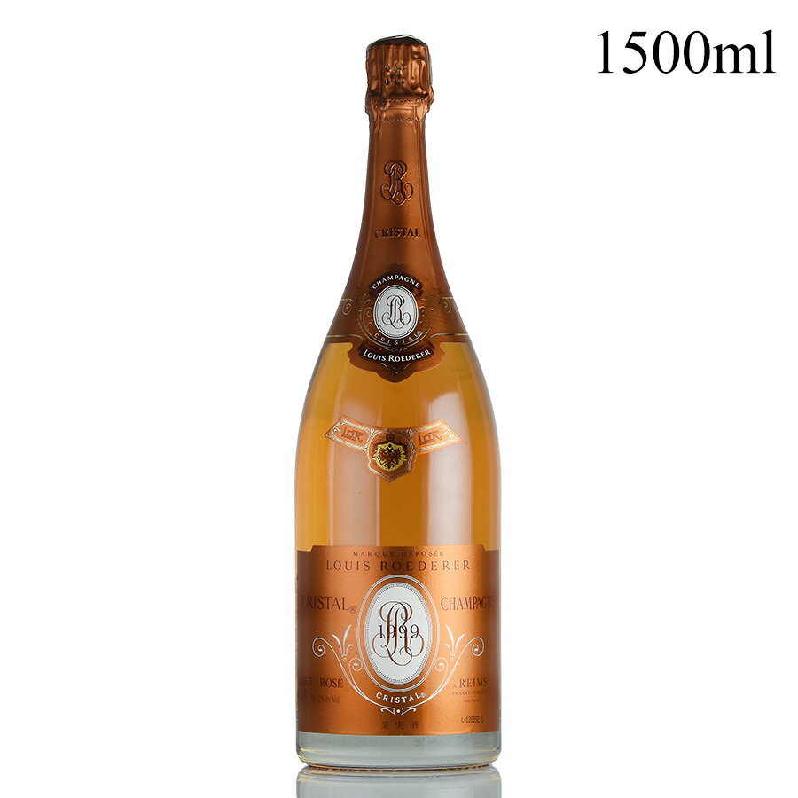 ルイ ロデレール クリスタル ロゼ 1999 マグナム 1500ml ルイロデレール ルイ・ロデレール Louis Roederer Cristal Rose フランス シャンパン シャンパーニュ[のこり1本]