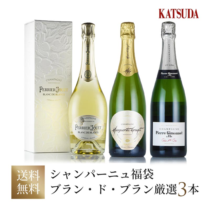 ワインセット Blanc de Blancs Champagne シャルドネの神髄を味わうブラン ド ブラン シャンパン 厳選3..