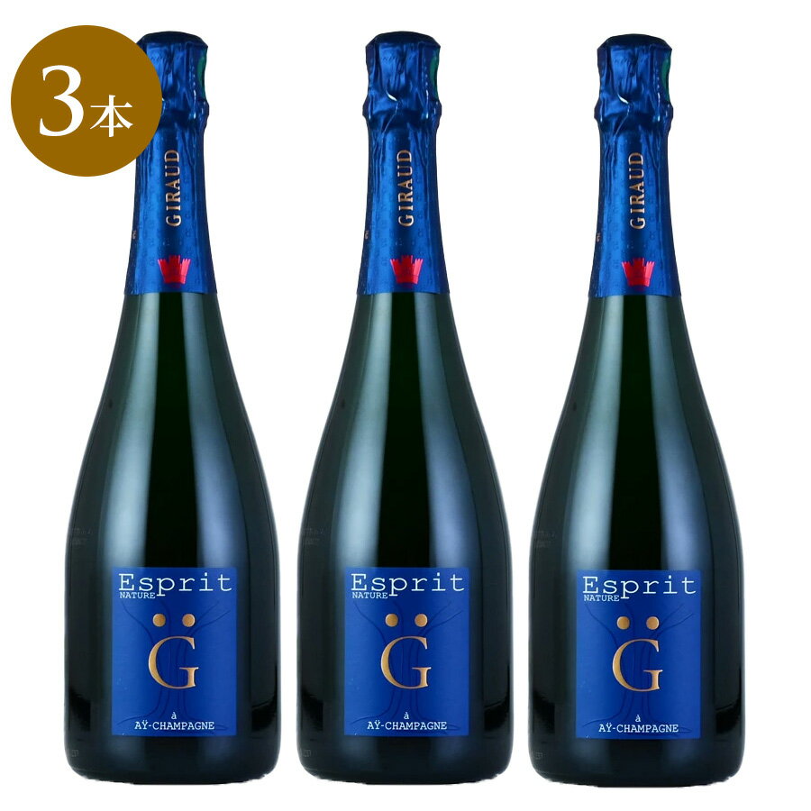 【最大15,000円OFFクーポン】アンリ ジロー エスプリ ナチュール NV アンリジロー アンリ・ジロー Henri Giraud Esprit Nature フランス シャンパン シャンパーニュ【3本セット】【ksp】