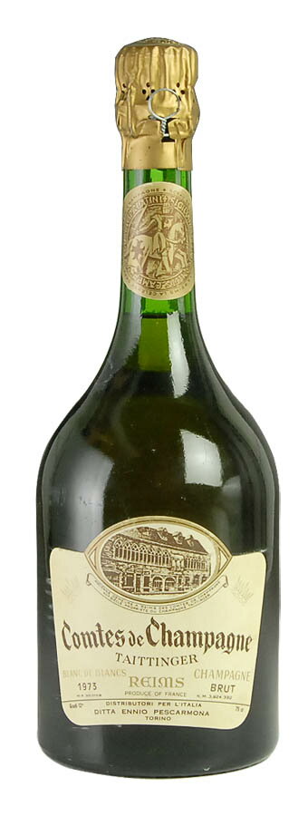 [1973] テタンジェ・コント・ド・シャンパーニュ ブラン・ド・ブラン 【箱なし/並行品】Taittinger Comtes de Champagne Blanc de Blancs 750ml