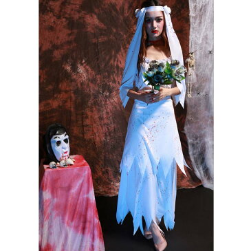 メール便送料無料 ハロウィン 衣装 レディース 大人 ホラー 幽霊 花嫁 鬼 おに おばけ ヴァンパイア ゾンビ デビル コスチューム 仮装 変装 女性用 コスプレ 衣装 血まみれ ゾンビ花嫁 舞台 演出服 イベント用品 パーティーグッズ 文化祭