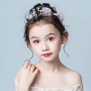 メール便発送 ヘアアクセサリー ヘッドドレス 子供 こども ヘアアクセサリー ヘッドドレス 子供 髪飾り 女の子 キッズ 花 ホワイト パール 花 ティアラ カチューシャ ラインストーン ピアノ 発表会 結婚式 ブライダル ウエディング 可愛い 写真撮影のおすすめ キテミヨ