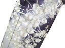 訪問着 手刺繍 正絹 豪華 撫子 菊 フォーマル 結婚式 入学式 卒業式 入園式 卒園式 未仕立て 藍紺 ライトグレー rm b1034 e302