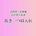 紋入れ 抜き一つ紋 家紋 抜き紋 訪問着 色無地 お宮参り 産着 9995