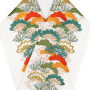 半衿 半襟 刺繍 日本製 正絹 日本製 シルエリー Silelly 白 緑 松 フォーマル 振袖 成人式 袴 卒業式 着物 訪問着 色無地 レディース お正月 ...