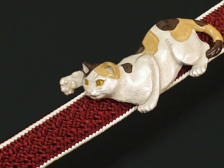 帯留め 帯留 浴衣 着物 ねこ ネコ 三毛猫 ...の紹介画像2